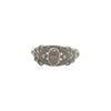 Vintage Sterling Filigree Garnet Ring