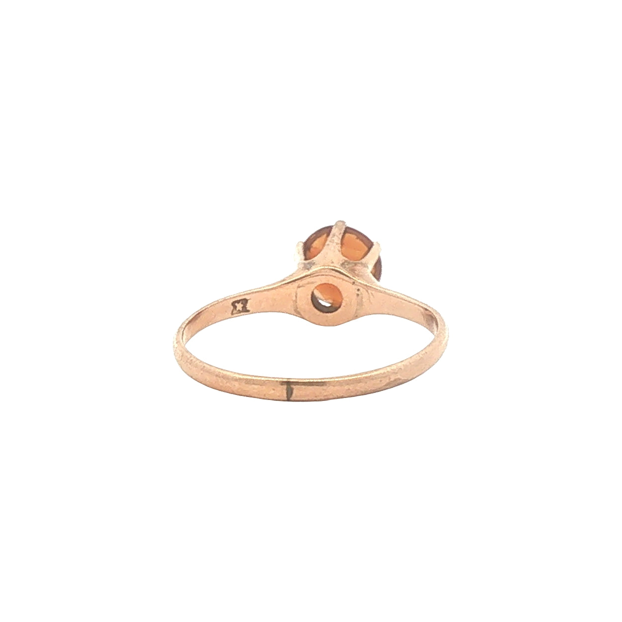 Vintage 10K Gold Synthetic Citrine Ring