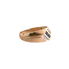 10K Gold Sapphire and Diamond Band