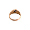 10K Gold Sapphire and Diamond Band