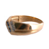 10K Gold Sapphire and Diamond Band