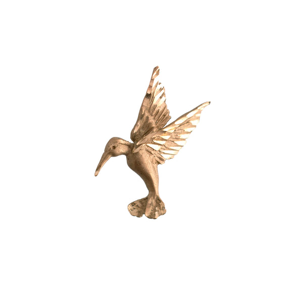 10K Gold Hummingbird Charm