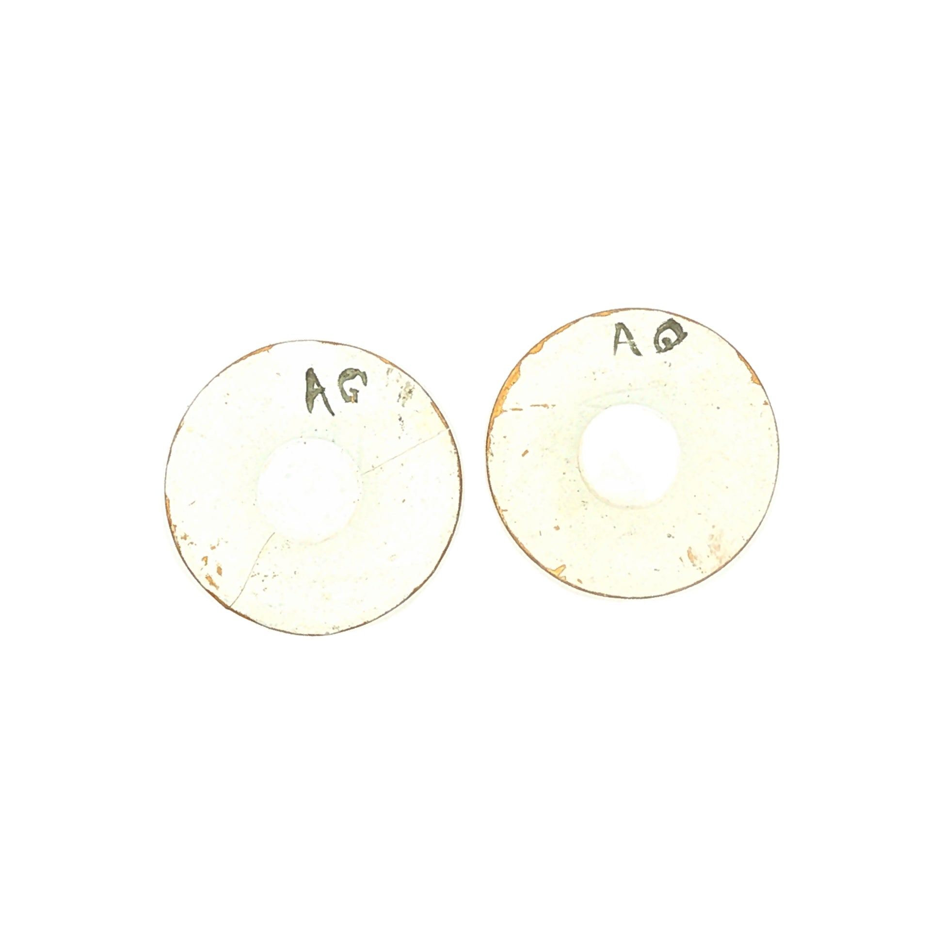 Antique Painted Porcelain Button Set