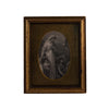 Lady and Children Floral Framed Scene