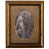 Lady and Children Floral Framed Scene