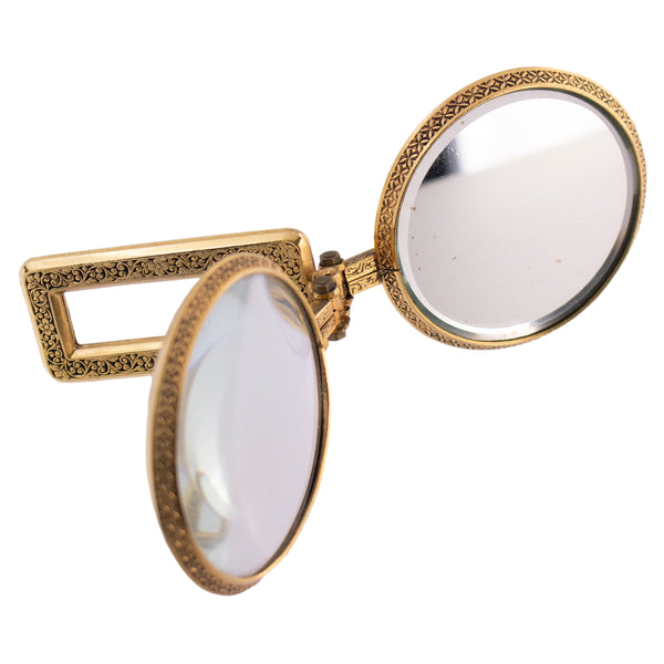 Vintage Mirror and Magnifying Glass Compact