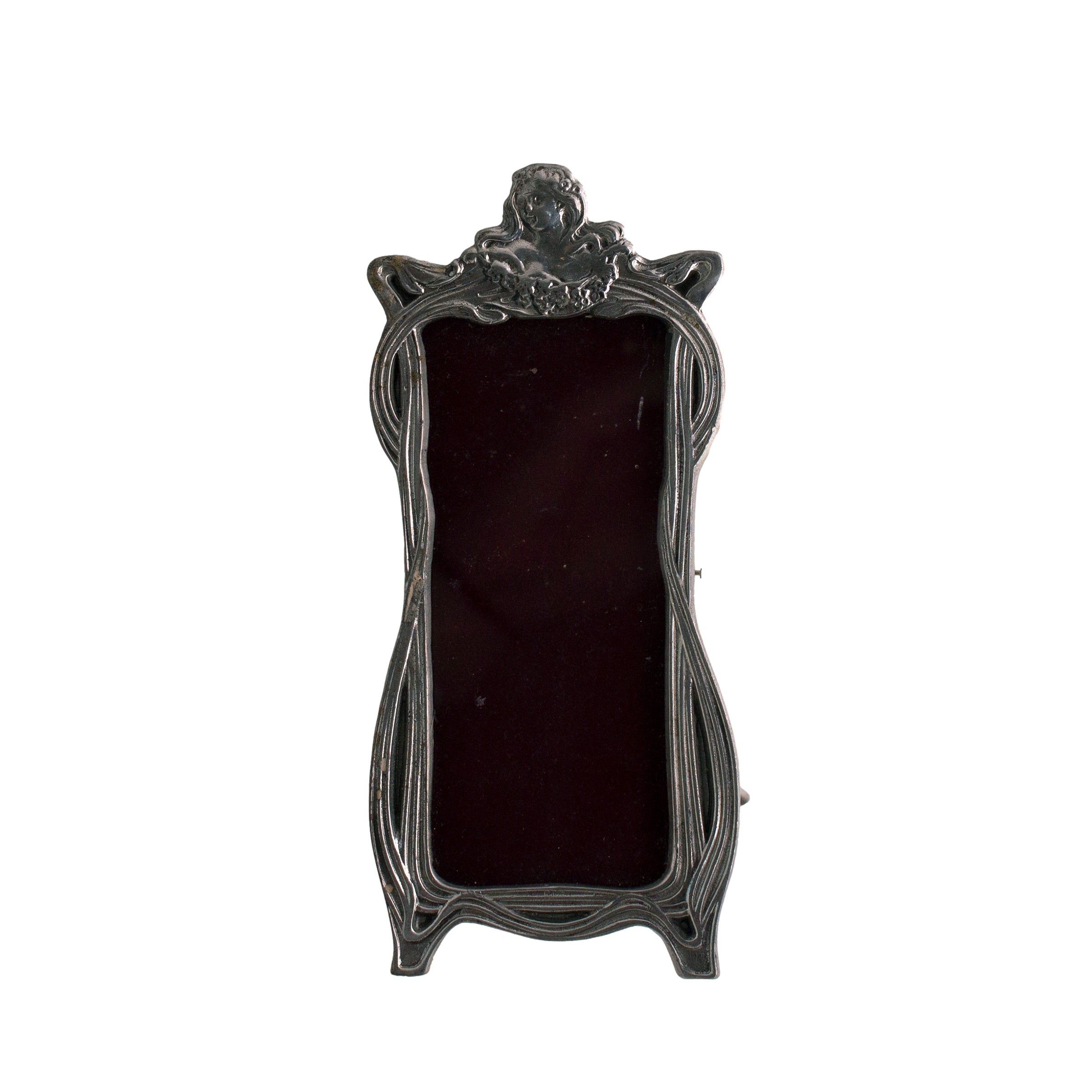 Art Nouveau Style Pewter Frame