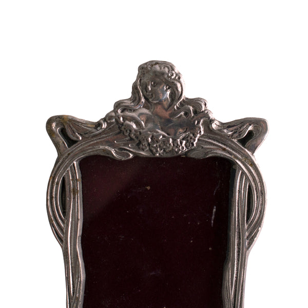 Art Nouveau Style Pewter Frame