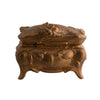 Antique Jewelry Casket with Black Velvet