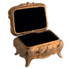 Antique Jewelry Casket with Black Velvet