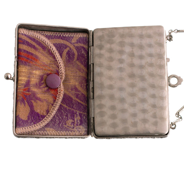 Antique Silver Cloisonne Coin Purse