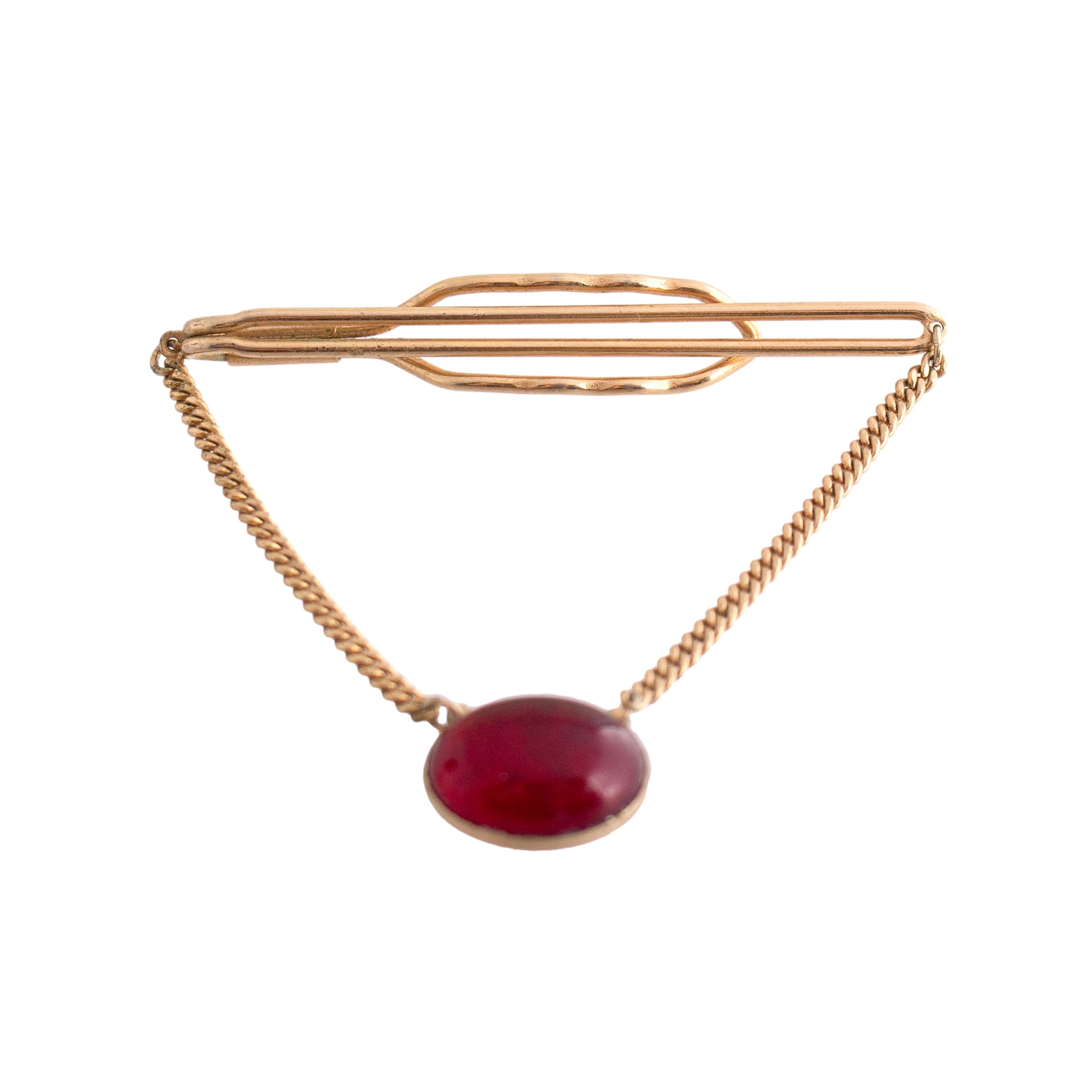 Anson Red Stone Tie Bar