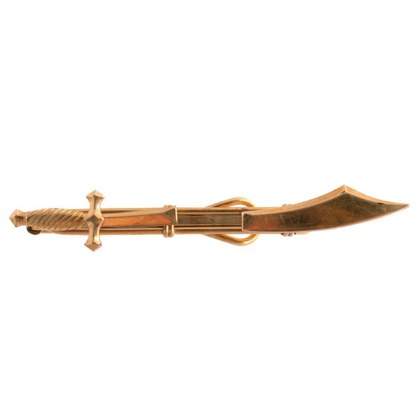 Gold Filled Sword Tie Bar