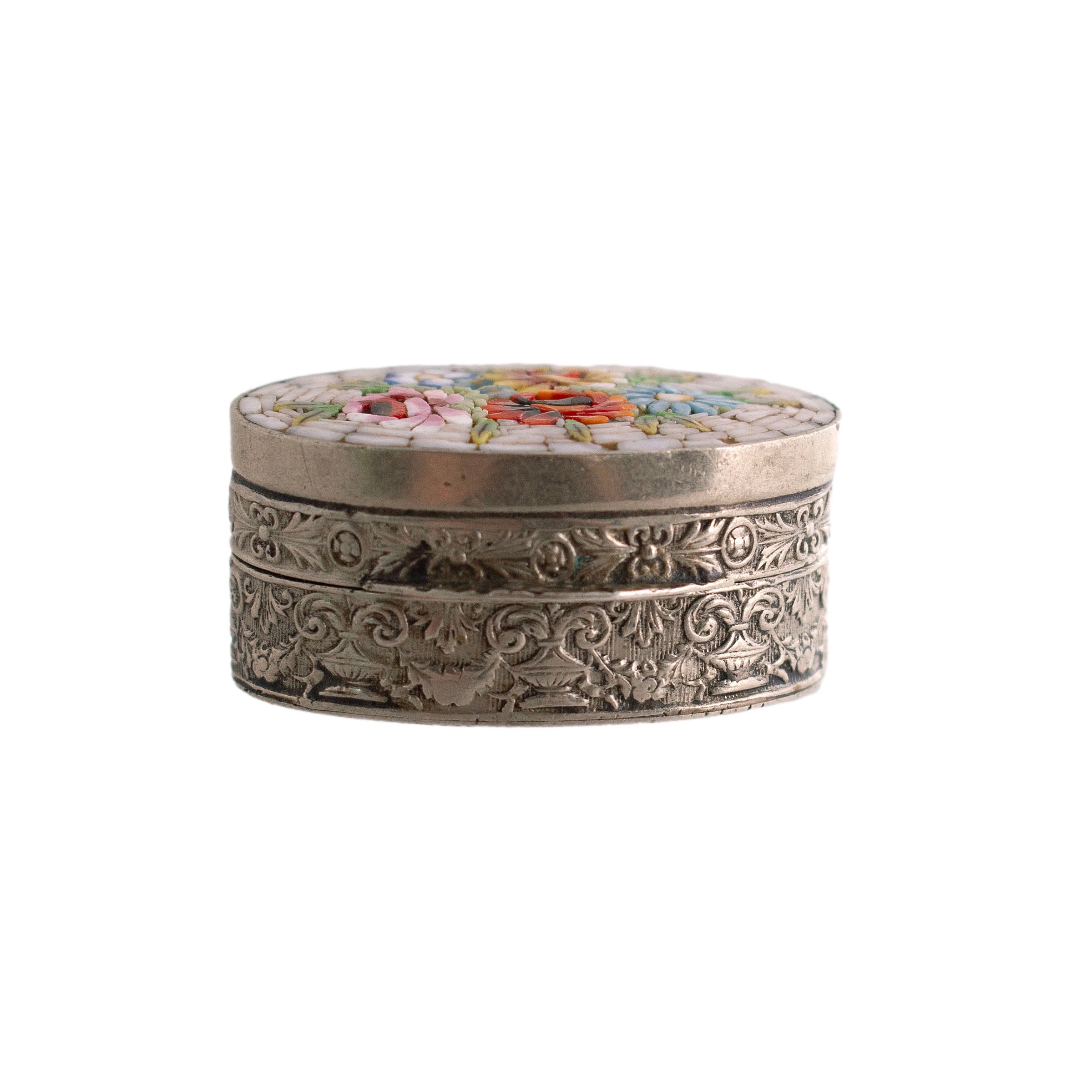 Ornate Micro Mosaic Trinket Box