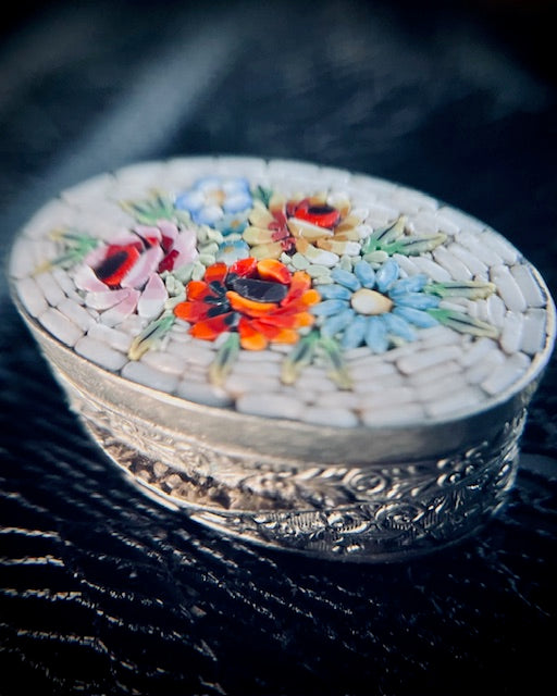 Ornate Micro Mosaic Trinket Box