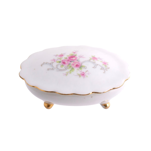 Lefton's China Floral Trinket Box