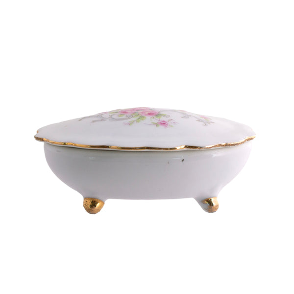 Lefton's China Floral Trinket Box