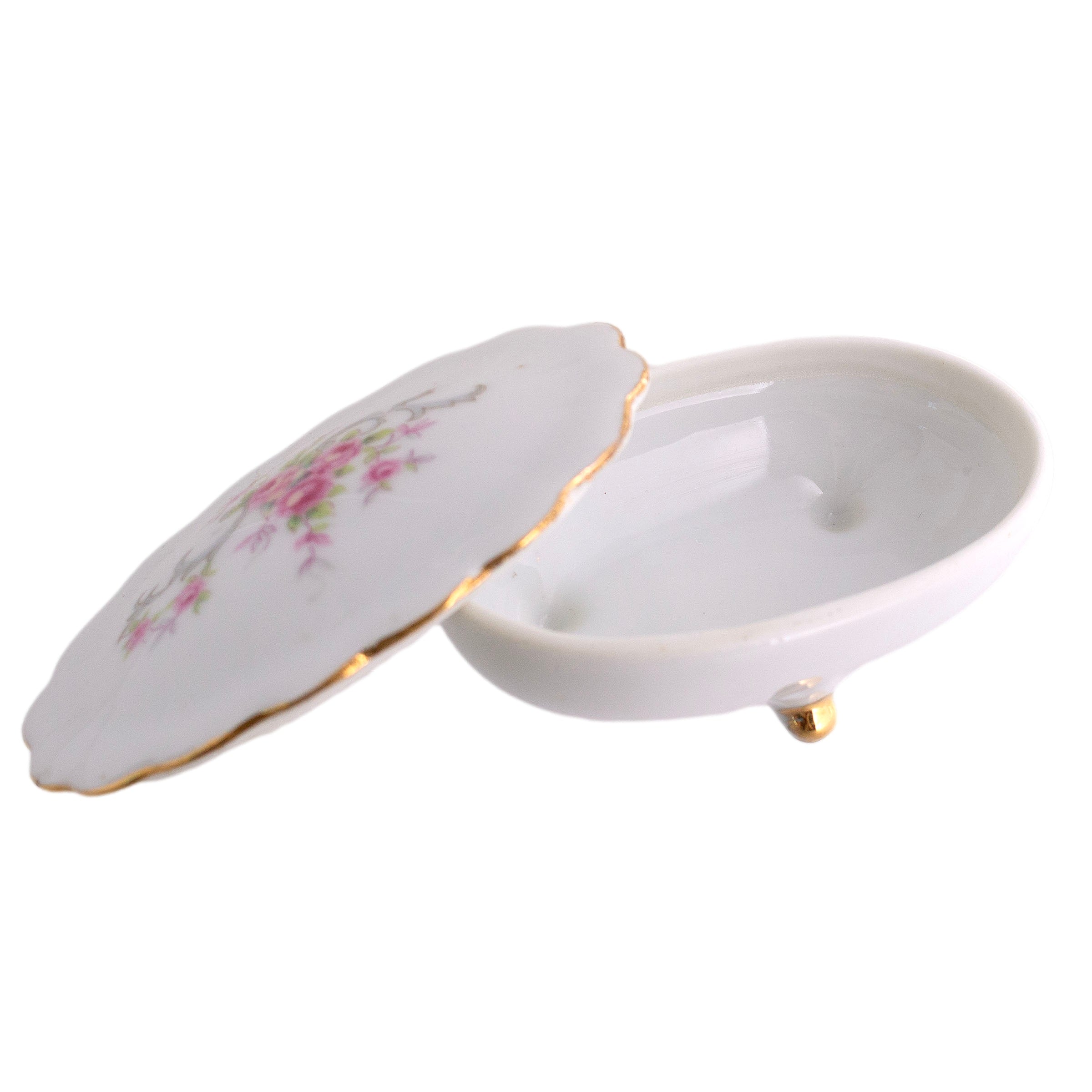 Lefton's China Floral Trinket Box