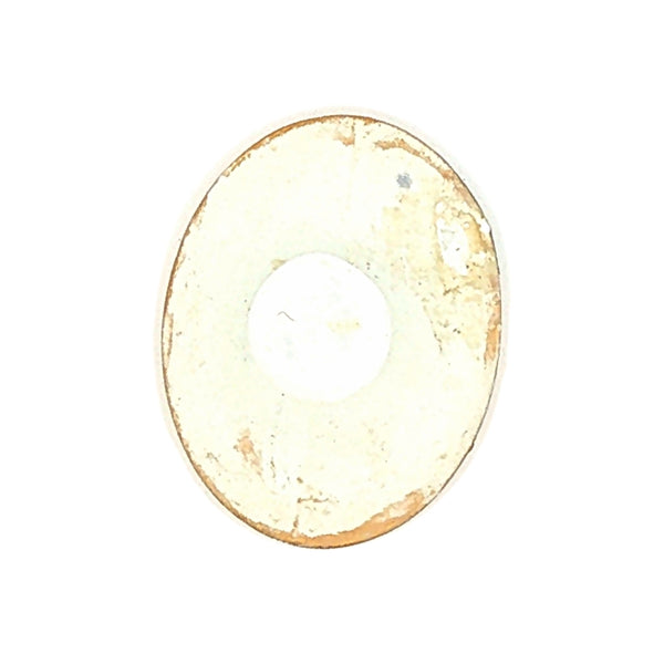 Antique Painted Porcelain Pansy Button