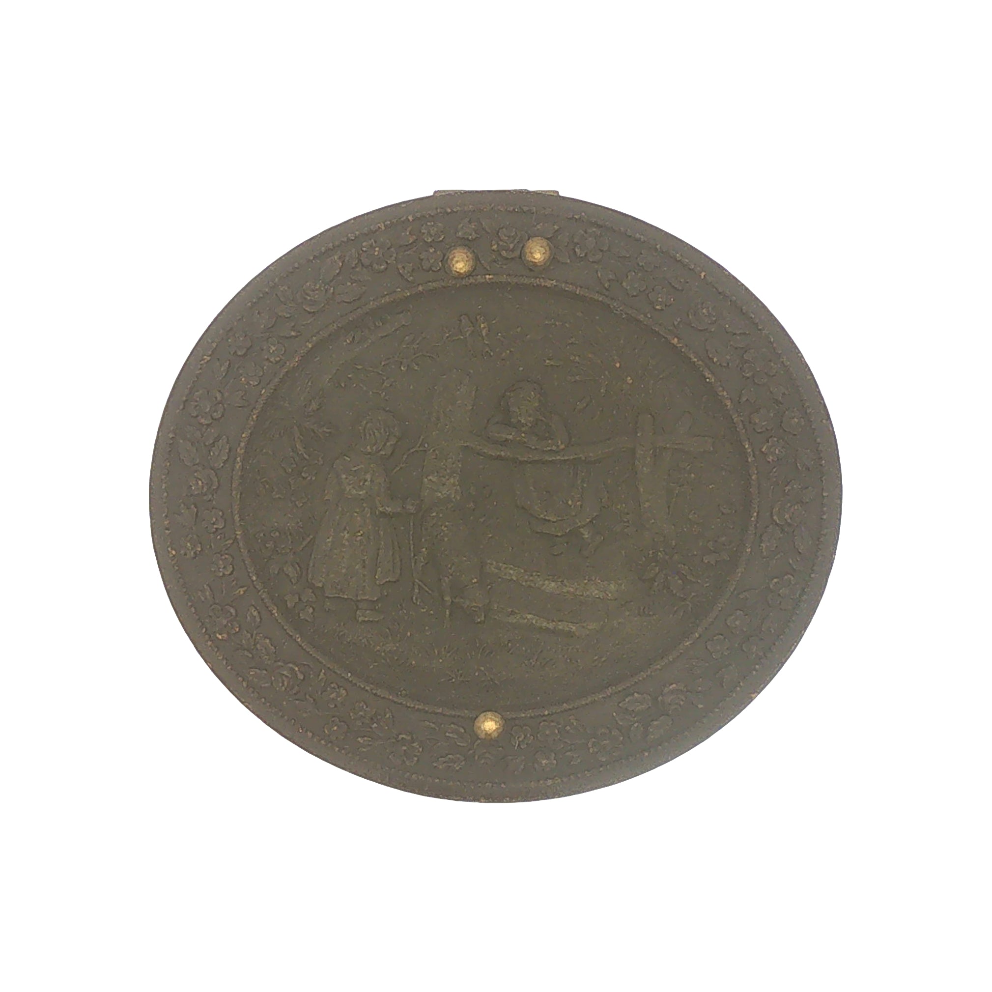 Antique Oval Thermoplastic Union Case Double Sided Images