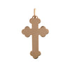 14K Gold Starburst Diamond Cross Pendant