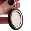 Antique Onyx and Ruby Mourning Pendant