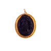 14K Gold Etruscan Revival High Relief Cameo Pendant