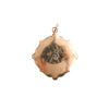Antique Gold Filled and Black Enamel Upcycled Pendant