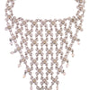 Tiered Rhinestone Tassel Necklace