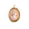 10K Gold Shell Cameo Pin/Pendant