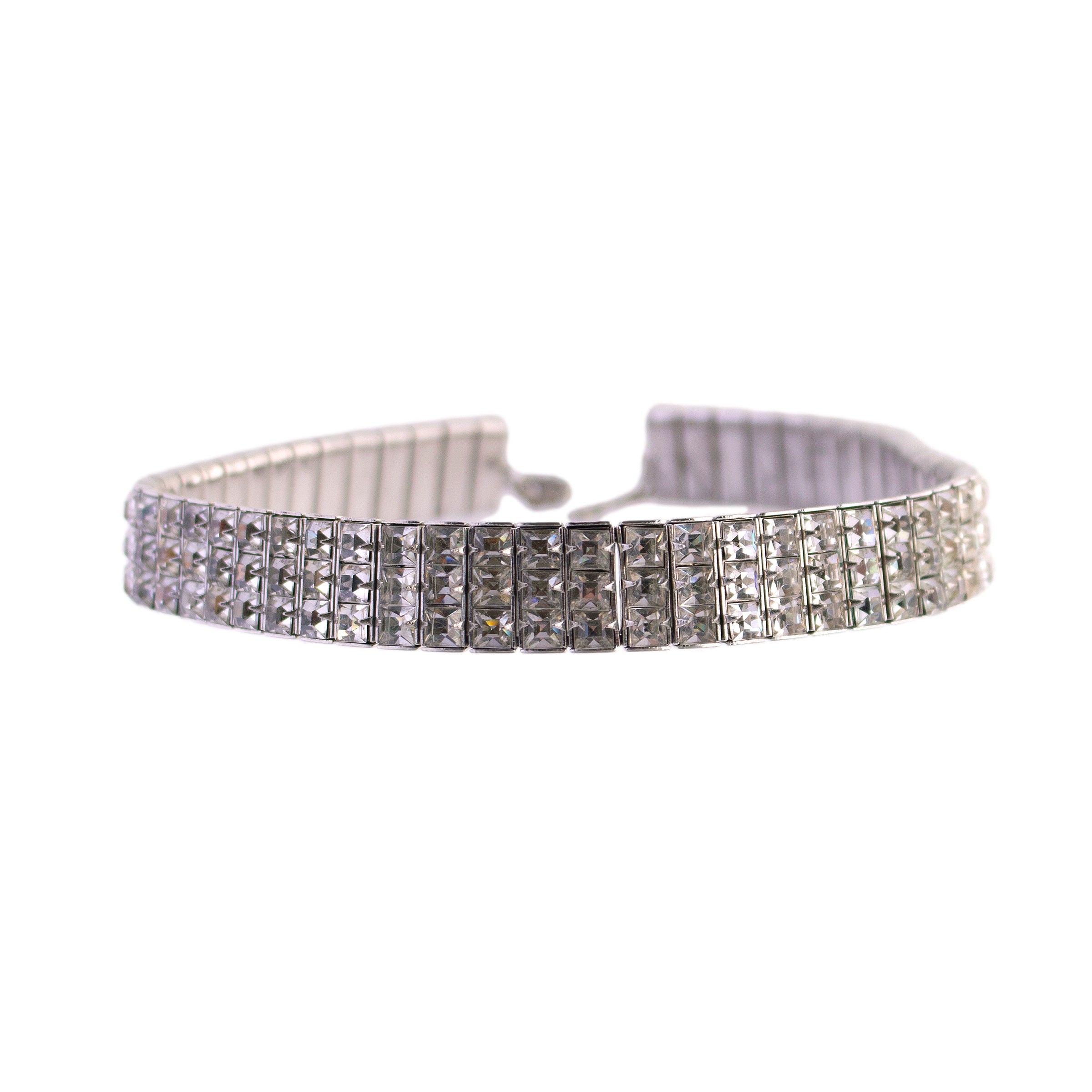 Glam Rhinestone Collar Necklace