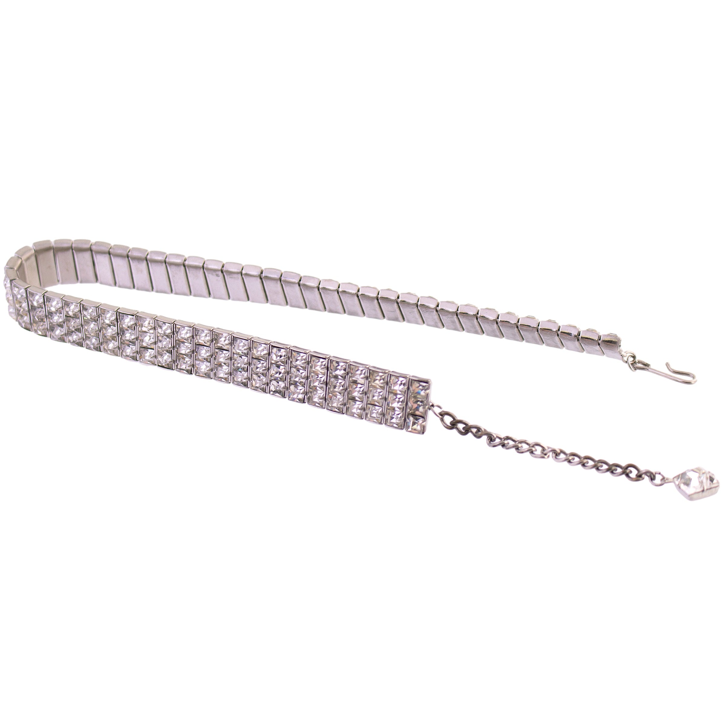Glam Rhinestone Collar Necklace