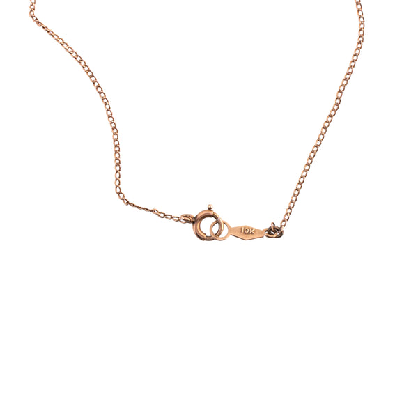 10K Gold Shell Cameo Necklace