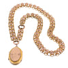Engraved Locket on Decorative Link Chain