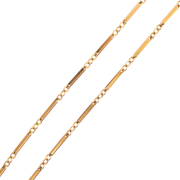 Gold Filled Bar Link Necklace