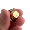 18K Gold Enameled Vase Charm