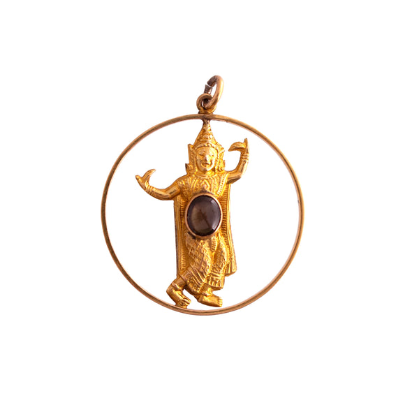 18K Gold Thai Amulet Charm