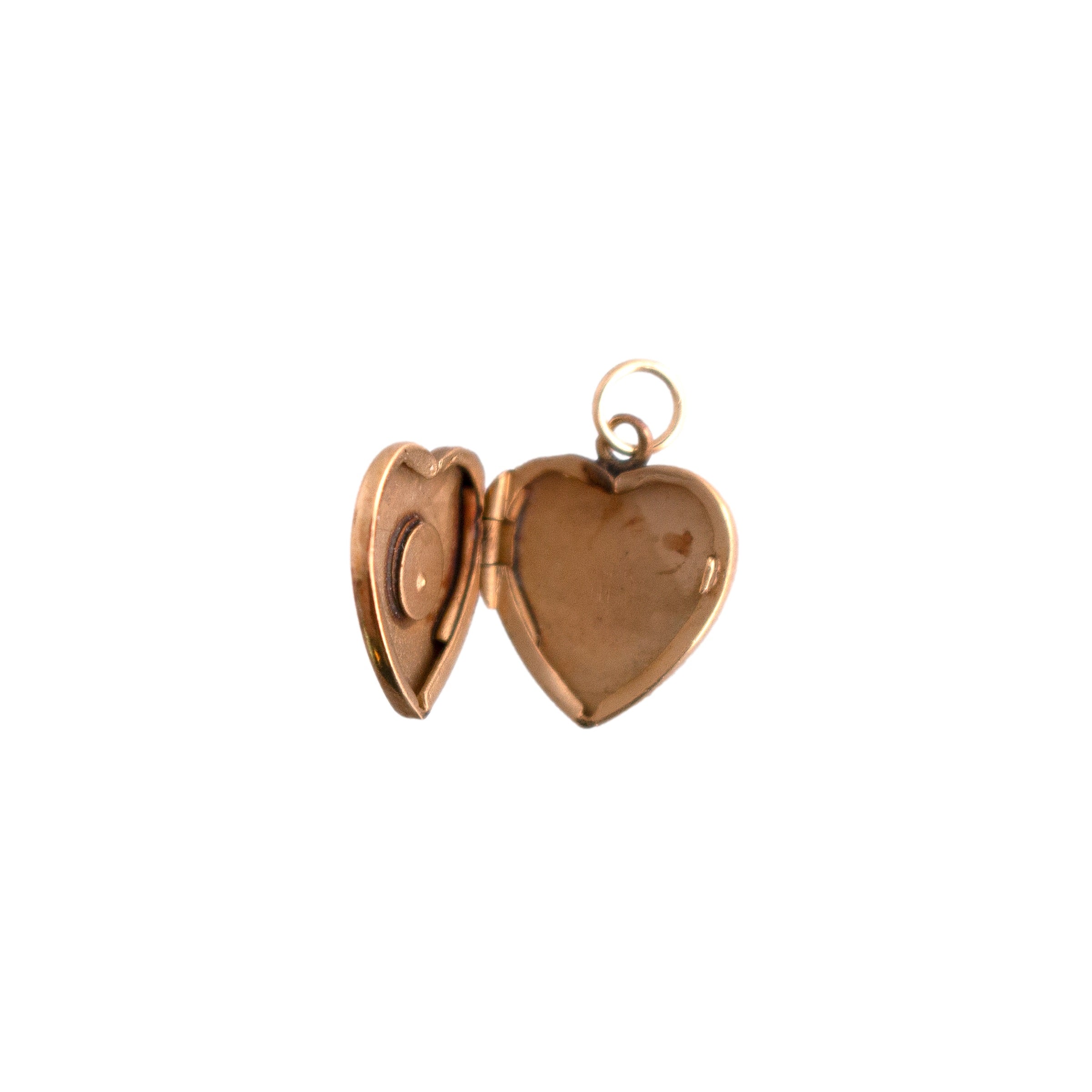 14K Gold Tiny Heart Locket