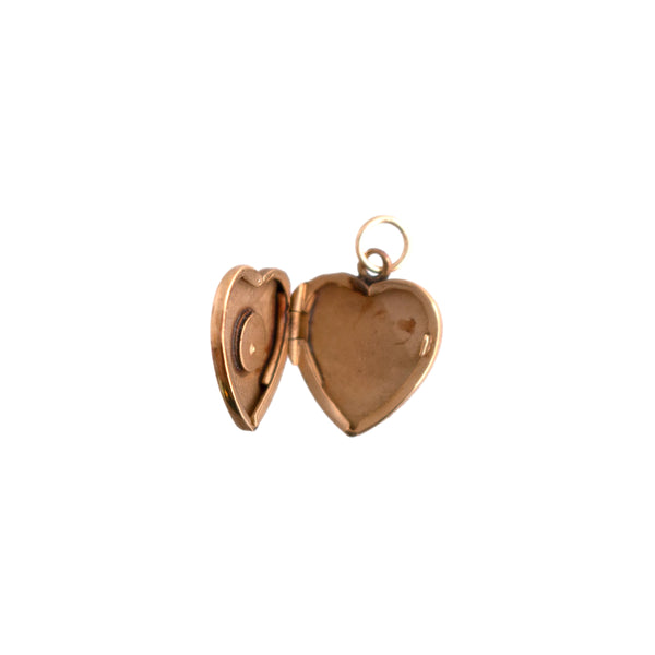 14K Gold Tiny Heart Locket