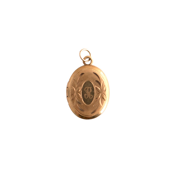 Small 14K Gold Oval Locket