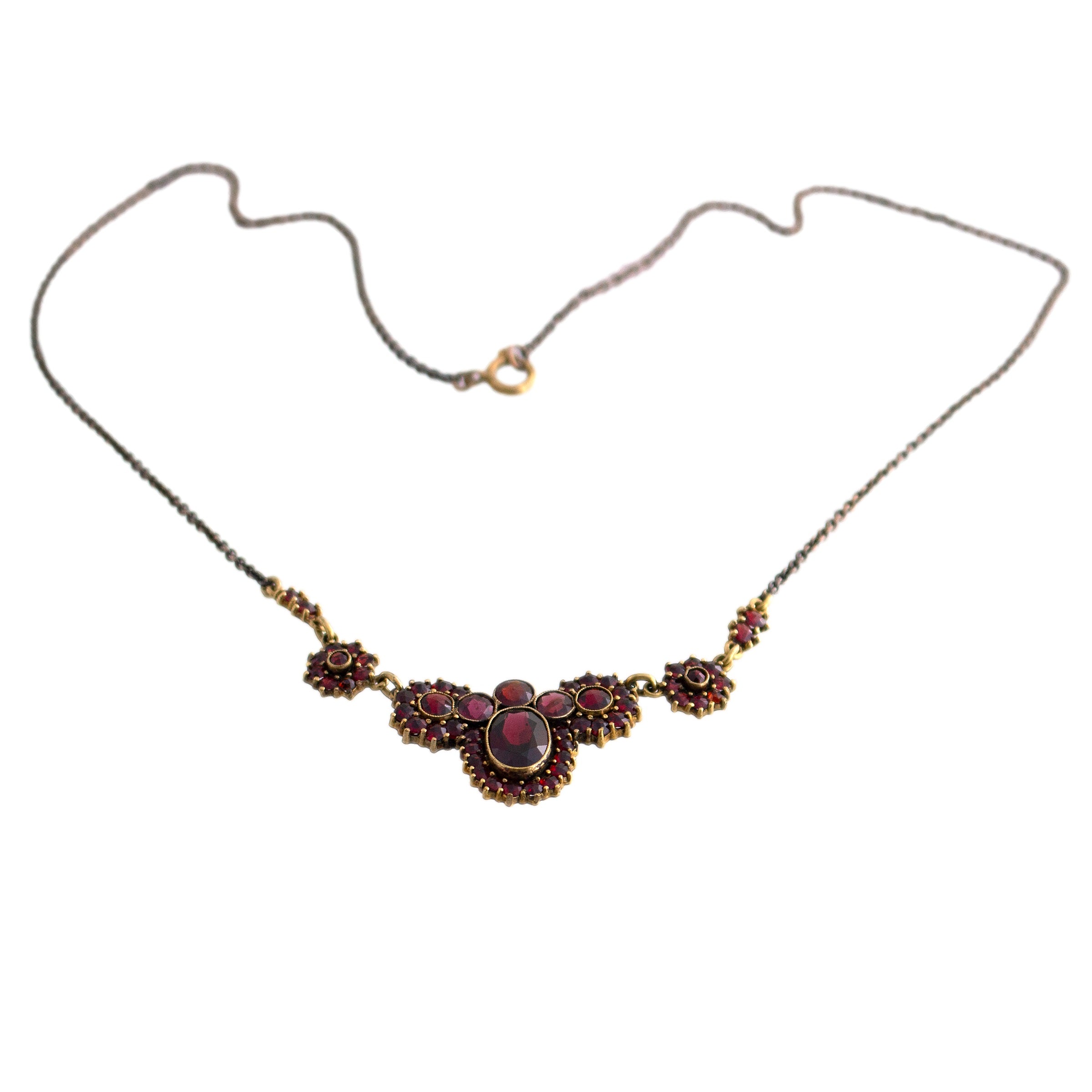 Gold Filled Garnet Necklace
