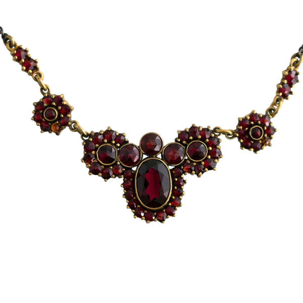 Gold Filled Garnet Necklace