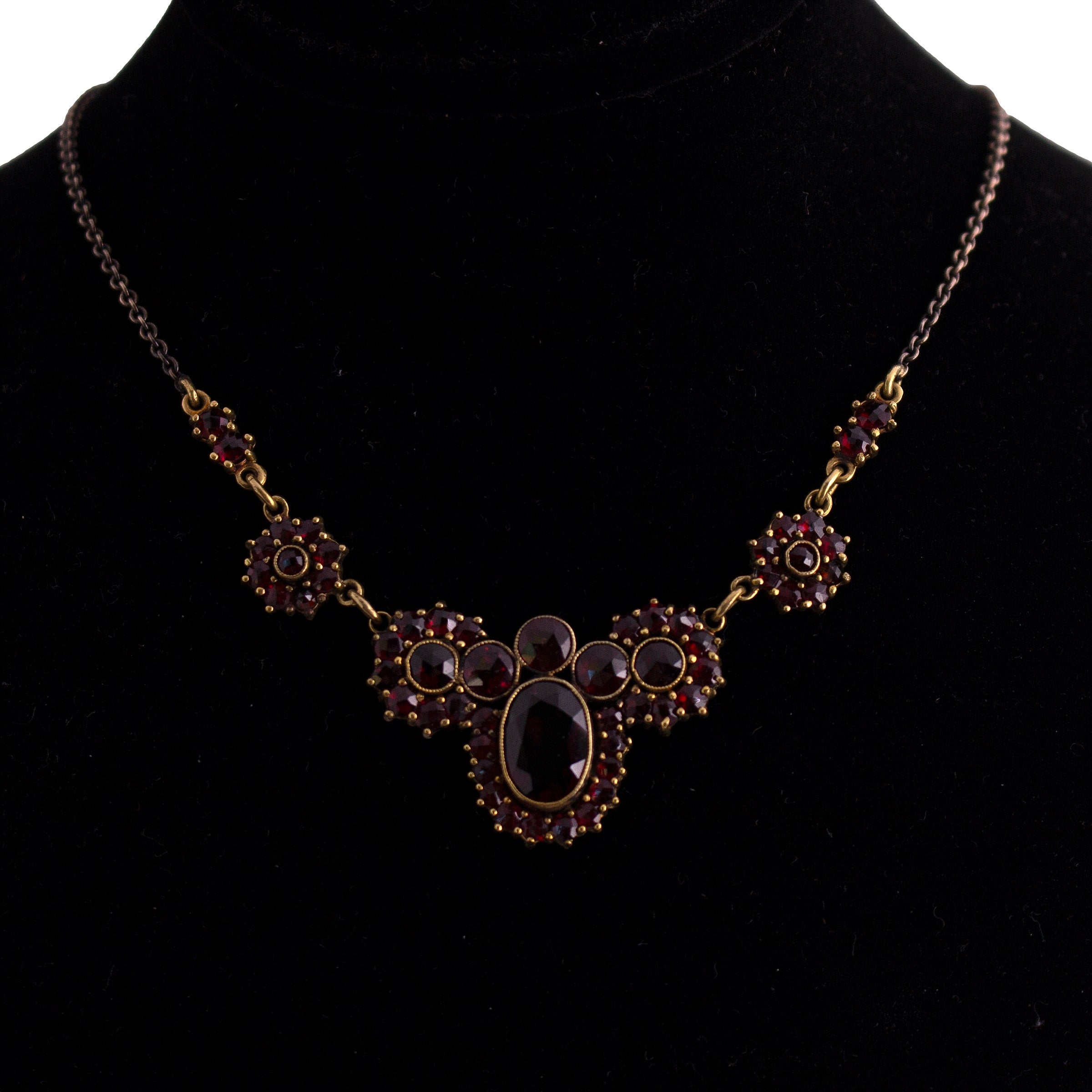 Gold Filled Garnet Necklace