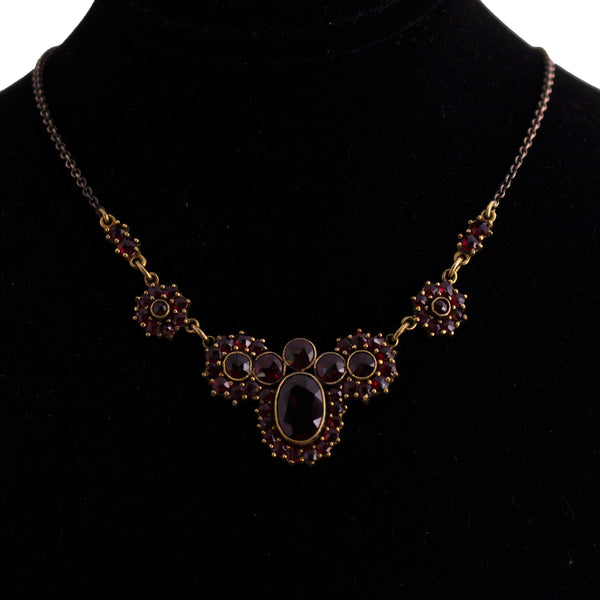 Gold Filled Garnet Necklace