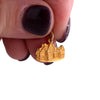14K Gold Antique Village Scene Charm