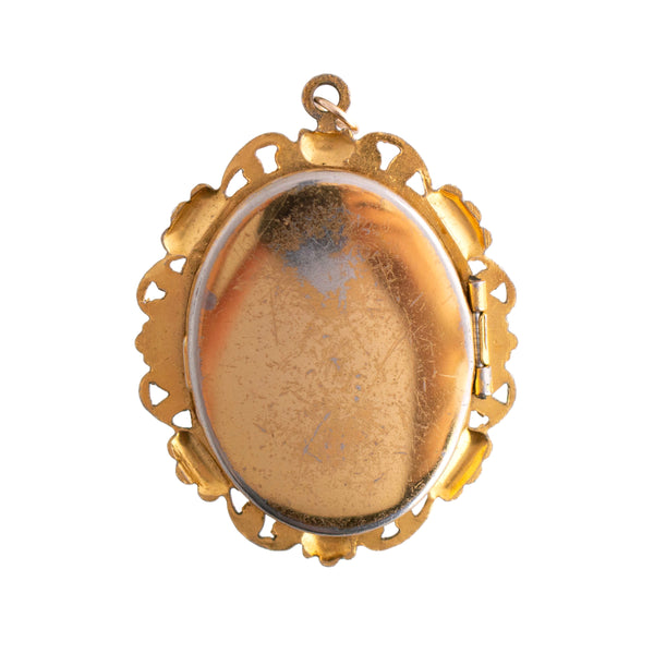 Vintage Cameo Locket Pendant