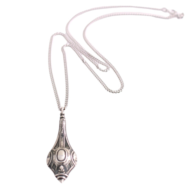 Upcycled Sterling Art Deco Hat Pin Necklace