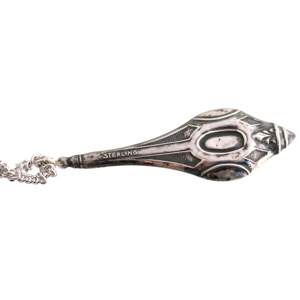 Upcycled Sterling Art Deco Hat Pin Necklace