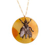 Upcycled Hat Pin Fly Necklace