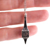 Sterling 3 Dimensional Upcycled Hat Pin Necklace